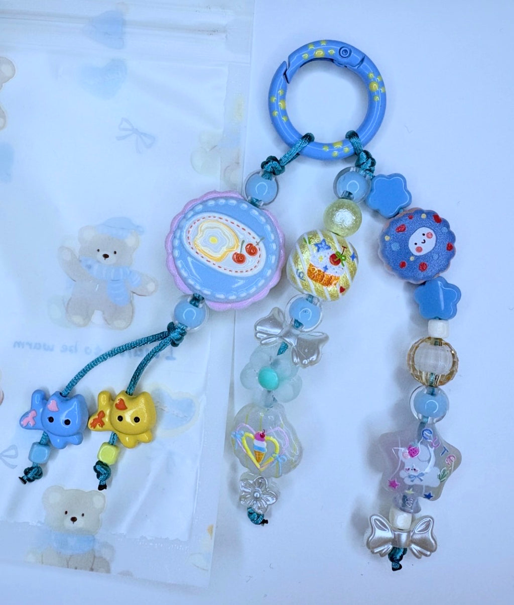 Ciondolo Kawaii Blue Cats – Charm Multiuso💙