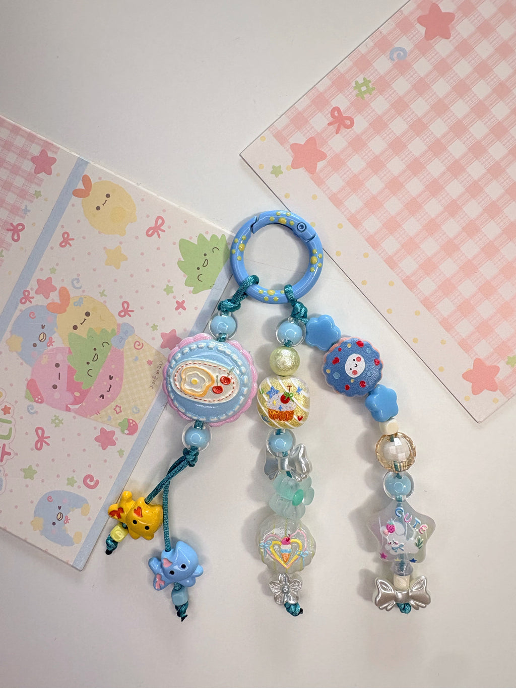 Ciondolo Kawaii Blue Cats – Charm Multiuso💙