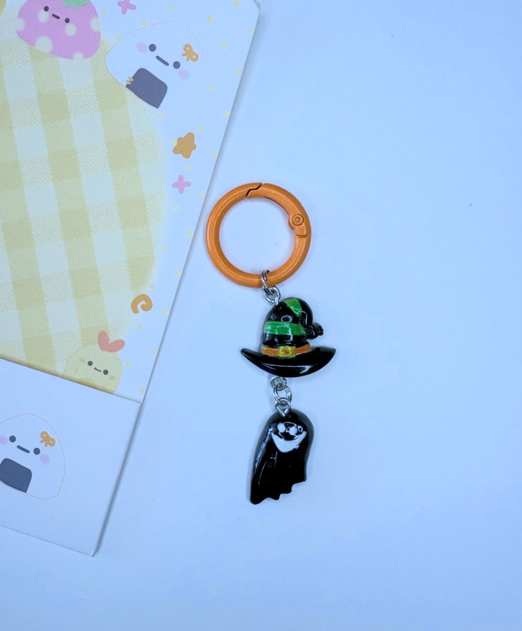 🎃Ciondolo Kawaii Halloween Cappello Strega & Fantasma – Charm Multiuso