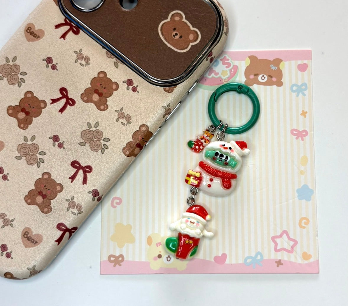 🎄 Ciondolo Snowman & Santa