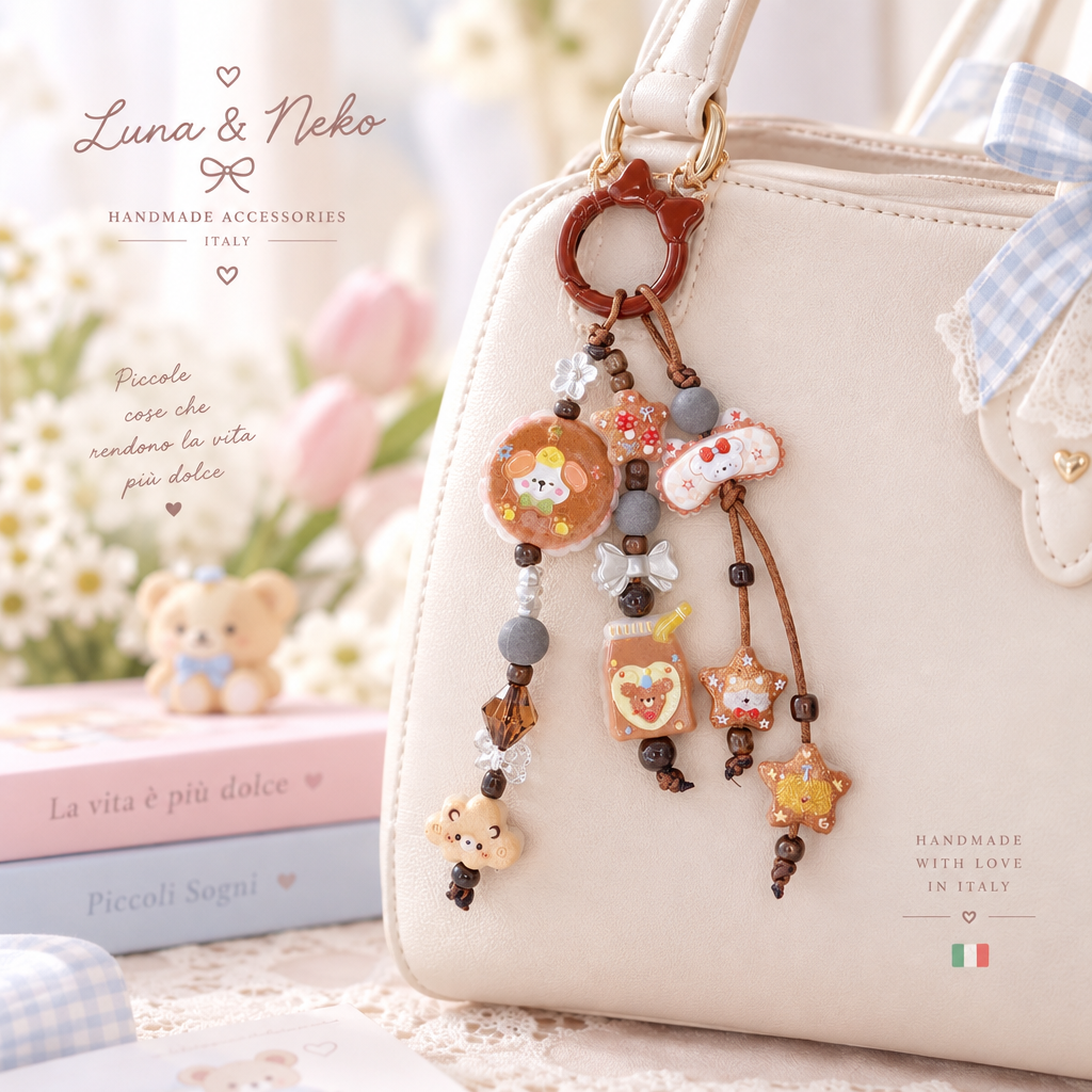 🧸Ciondolo Kawaii Choco Bear – Charm Multiuso