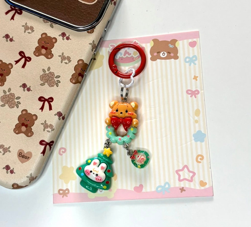 🎄 Ciondolo Christmas Bear & Bunny
