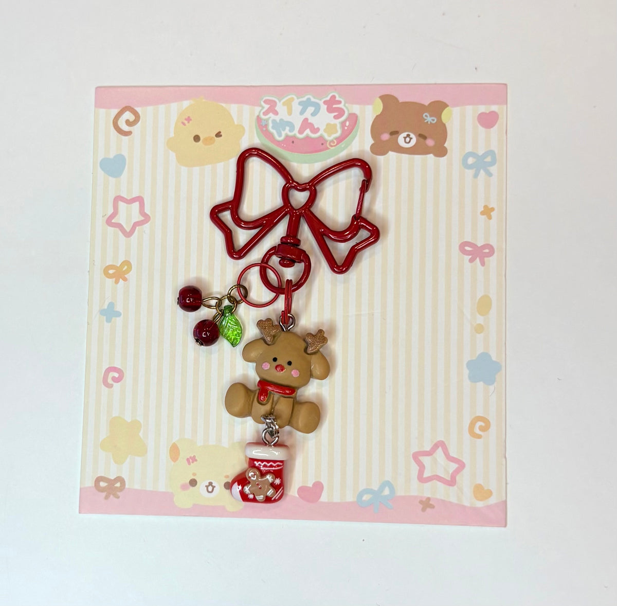 Ciondolo Kawaii Christmas Reindeer 🎄