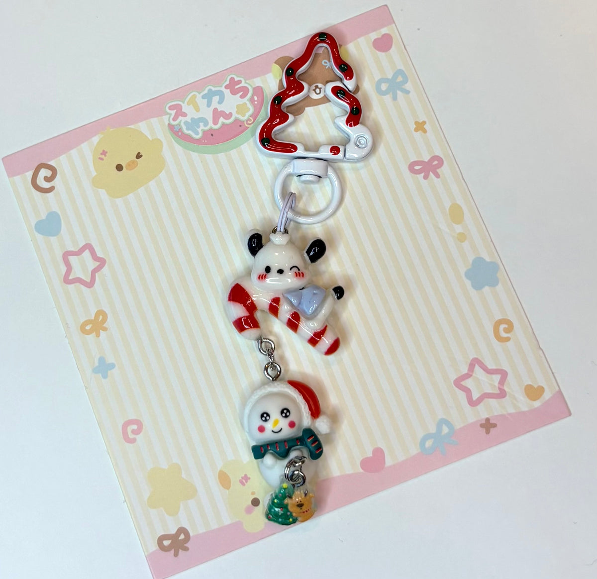 🎄 Ciondolo  Christmas Panda & Snowman 🐼☃️