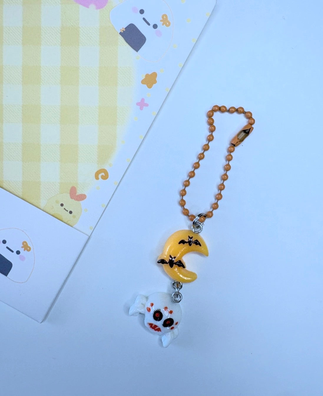 🎃Ciondolo mini Halloween Luna & Fantasmino – Charm Multiuso