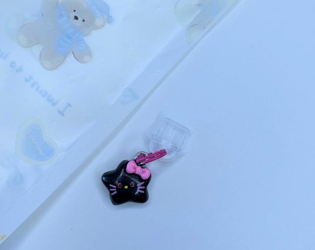 Tappino Antipolvere stellina nera Kawaii – USB-C