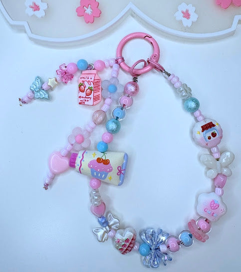 ciondolo kawaii lungo pastello - charm multiuso fatto a mano