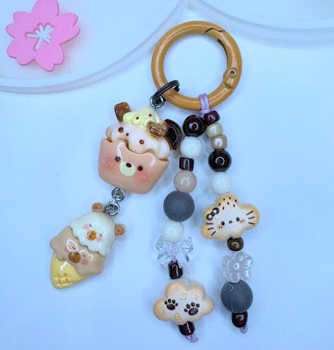 Ciondolo Kawaii Lungo con Animaletti - Charm Multiuso Fatto a Mano