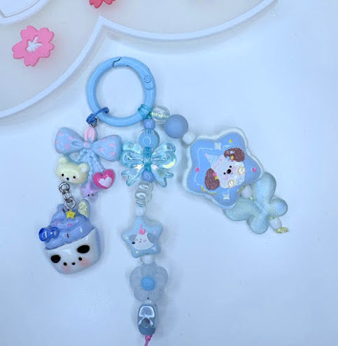 ciondolo Kawaii Azzurro  - Charm Multiuso Fatto a Mano