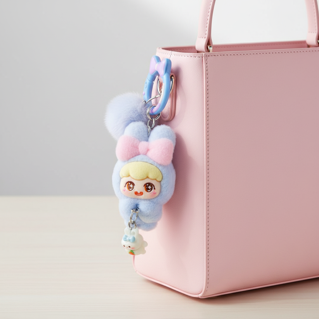 Portachiavi kawaii su borsa